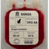 Sangre completa felina tipo AB